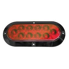 Innovative Lighting Oval 6 In Led Stop Turn Tail Light Red Chrome Trim In The Rv Accessories Department At Lowes Com