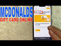 mcdonalds arch gift card