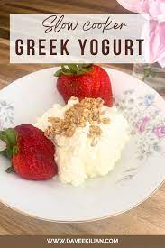 homemade slow cooker greek yogurt