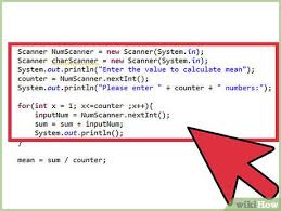 program in java to calculate the mean