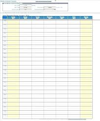 Daily Task Planner Template Schedule Excel Routine Weekly