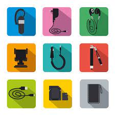 mobile accessories vector images