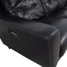 furniture black reclining sofa