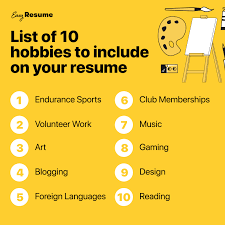 include hobbies on your resume in 2022