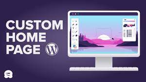 how to create a custom home page in