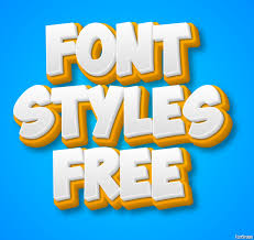 font styles free text effect and logo
