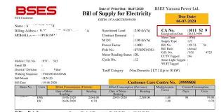 what is ca number in electricity bill