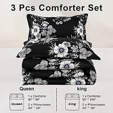 Wongs Bedding Black Comforter Set Queen