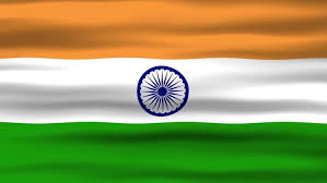 indian flag motion background stock