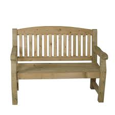 2 Seater Wooden Bench Leisure Traders