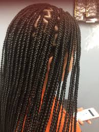 Head full of hair from the back with a bit of braid visible in the front. Aisha Hair Braiding Aisha Hair Braiding