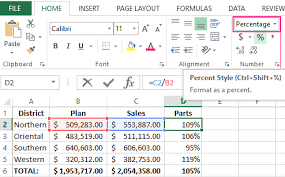 plan implementation by formula in excel