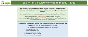 salary tax calculator excel template