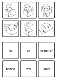 English prepositions for kids free vector. Prepositions Memory Game English Grammar Printables For Kids