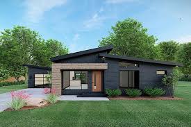 Small Contemporary Ranch Plan 3 Bed