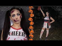 zombie cheerleader halloween tutorial