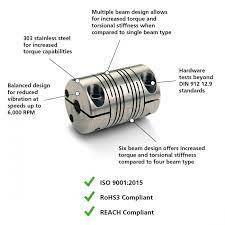 six beam coupling stainless