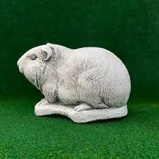 Lovely Guinea Pig Figurine Concrete