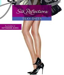 Hanes Silk Reflections Sheer Control Top Sandalfoot Pantyhose