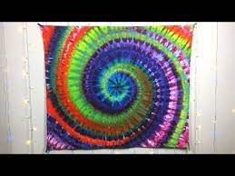 How To Tie Dye A Spiral Tapestry