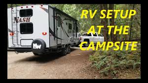 How to level an rv on a hill. How To Level An Rv On Uneven Ground Off Road Camping Youtube