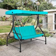 3 Seats Outdoor Canopy Swing With