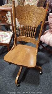 Coming with various products, you can choose desks, chair, storage and display which are suitable for your office utilities. Sound Auction Service Auction 5 11 17 Beautiful Ethan Allen Furniture Estate Items Item Vintage Quarter Sawn Oak Etched Back Office Chair