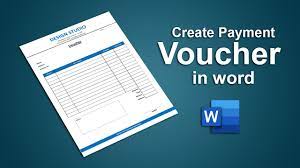 how to create payment voucher template