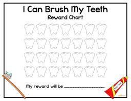 I Brushed My Teeth Rewards Chart