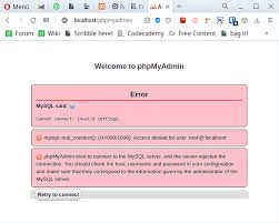 error incorrect database name php