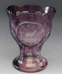 Antique Purple Bohemian Crystal Art