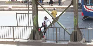 Image result for kenyans not using footbridge