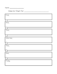 Sequential Chronological Order Chart Freebie Teaching