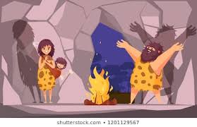 Image result for cave man family clipart