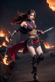 fantasy woman ninja 3 tensor art