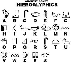 Hieroglyphics Chart Simple Version For Elementary Students
