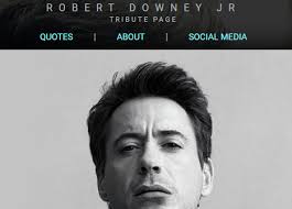 robert downey jr tribute page feedback