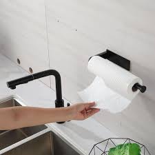 Paper Towel Holder In Matte Black
