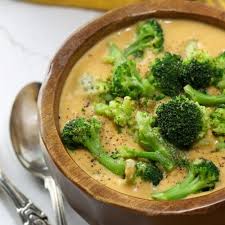 sweet potato broccoli cheese soup the