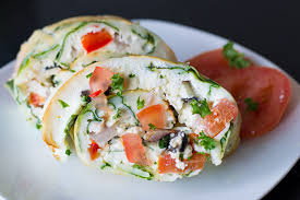 easy egg white greek omelet roll recipe
