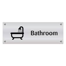 Id027 Bathroom Wall Sign For Care Homes