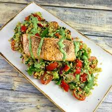 salmon tabbouleh salad pinch of nom