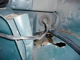 water leak into rear seat floorboards
