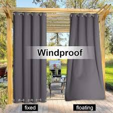 Waterproof Outdoor Curtains 1 Panel