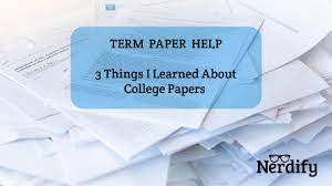 Term Paper Help: 3 Secrets You Didn&#39;t Know | by Nerdify | Medium