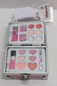 pink glitter lock box makeup set