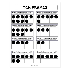 math notebook addition ten frames
