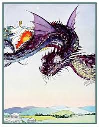 Details About Virginia Sterrett Princess Rides The Dragon Counted Cross Stitch Chart Pattern