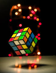 rubiks cube cube colorful glare