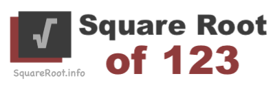 The process of multiplying a number times itself is called squaring. Square Root Of 123 123